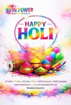 Happy Holi #vinpower #powercables