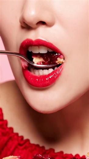 ASMR Vibrant Red Strawberry & Creamy Raspberry Cake 🍓