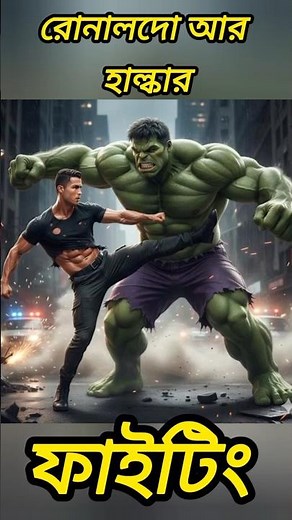 “Ronaldo vs Hulk Epic Showdown ⚡ Ultra Power Battle on the Street!”#comedyshorts