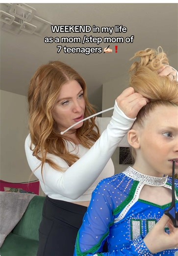 Ok yeah 100% using zip ties from now on 🫡 Realistic 5am weekend in my life as a mom & “step mom” to 7 beautiful (BUSY 🫠) babies #momofteens #realisticmomlife #dancemom #cheermom #dayinmylife