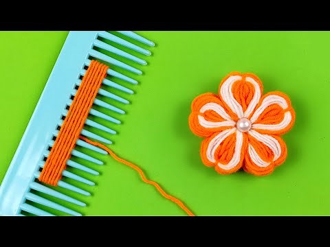 Super Easy Woolen Thread Tricks | Woolen Yarn Craft Ideas Handmade DIY Tutorial #1