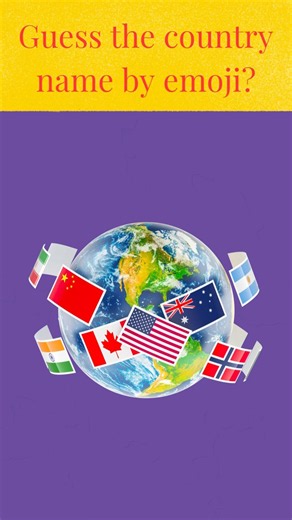 💭Guess the country name by emoji 🧩 🌍🎯… #funquiz #quiz #quiz #education
