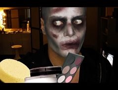 Schminken für Halloween - Anleitung für einen Zombie