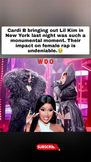 👑🔥 Cardi B & Lil Kim Light Up New York! Historic Female Rap Moment 🥹 #shorts #viraln#duet #foryou
