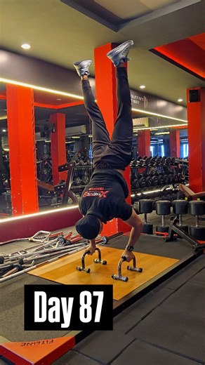 Dailylife with Youday on Instagram: "Day 87 Handstand push-ups 😎💪💯"