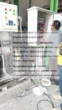 PLC panel control plc sistem watertreatment - Teknologi PLC pada Sistem Water Treatment