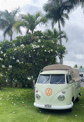 Just tell us when and where! #oahuflowertruck #flowertruck #vw #classiccar #hawaiitiktok
