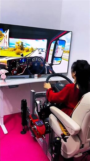 "Girl Driving a Truck Simulator Like a Pro 🚛 | Gaming Setup Tour" #gamingstupe #simulator #gamergirl