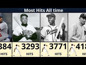 The Greatest Hitters in MLB History 🔥 (All-Time Hit Leaders)