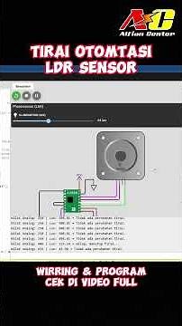 Automatic Curtain with Nema Stepper Motor and LDR Sensor #wokwi #arduinoproject #coding #arduino