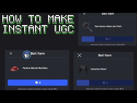 How To Make Instant Ugc Script Roblox
