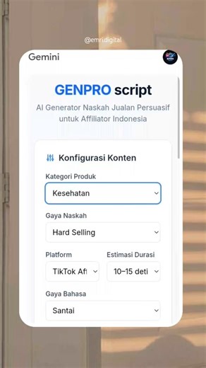 Cara buat naskah konten affiliate otomatis #shorts