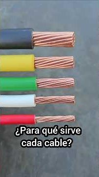 Los USOS de cada CABLE 🛑