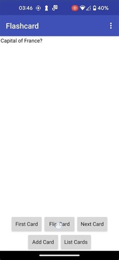 MIT App Inventor + CRUD + Virtual Screen: Flashcard App Demo