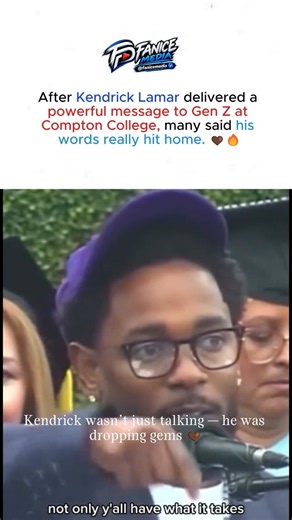 Kendrick Lamar delivers a powerful message to Gen Z at Compton College. 🤎🔥 #kendricklamar