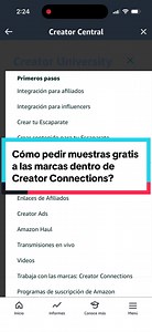 Cómo pedir muestras gratis a las marcas dentro de tu Creator Connections?#amazoninfluencer #amazon #amazonassociate #freesamples #creatorconnections