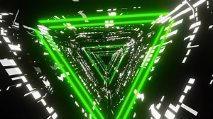 [4K] Flashing Triangle Trippy Tunnel - Visual Loop