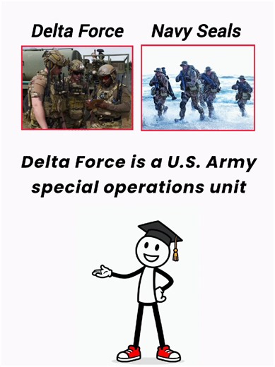 Delta Force Vs Navy Seals: What's the Difference 🤔? #deltaforce #stickman #trending #foryou #foryoupage