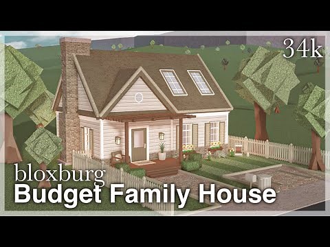 Bloxburg - Budget Family House Speedbuild (exterior)