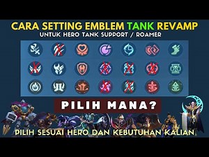 CARA PILIH EMBLEM TANK REVAMP TERSAKIT DAN TERKUAT UNTUK ROAMER, SET EMBLEM TANK PALING KERAS TEBAL