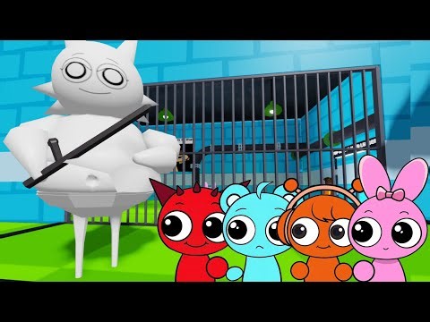 Sprunki Baby Raddy, Sky, Oren & Pinki Played Skibidi Wenda Sprunki Prison Escape Obby in ROBLOX