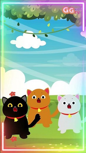 Three Little Kittens #shorts #nurseryrhymes