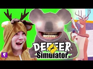 DEER takes on Giant Koala Monster on HobbyFamilyTV - Videos For Kids