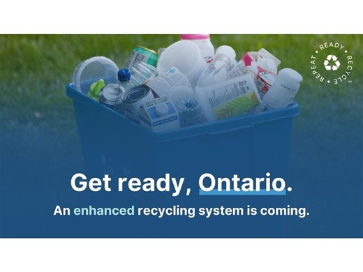 Ontario welcomes an enhanced Blue Box program, making recycling easier and saving communities more than $200 million in costs
