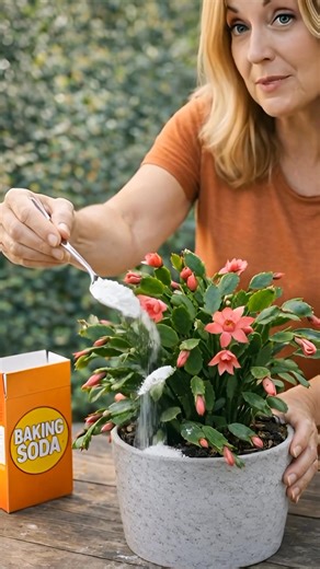 This Simple Baking Soda Trick Makes Christmas Cactus Bloom Richer Indoors 🌸 Full guide in 👉comments | My Garden Secrets