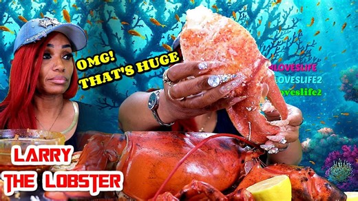 15 lb whole lobster mukbang with Larry the Lobster’s return