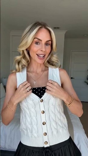 Try THIS perfect white knit vest?