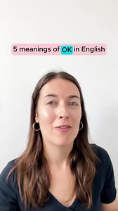 5 meanings of OK in English #OK #meaning #teachingenglish #teachenglish #englishclass101 #grammar | People’s Career
