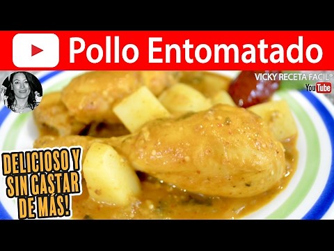 CÓMO HACER POLLO ENTOMATADO | Vicky Receta Facil