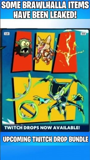Leaked Brawlhallidays Items + New Twitch Drops?? #brawlhalla #shorts #ubisoft #sponsored #ad