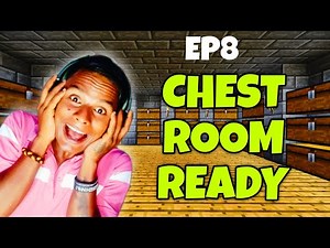 Minecraft Chest Room Build | Epic Storage System Tutorial | Survival Let’s Play Ep 8