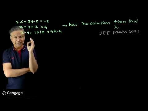 System of Equations | G. Tewani | JEE Mathematics