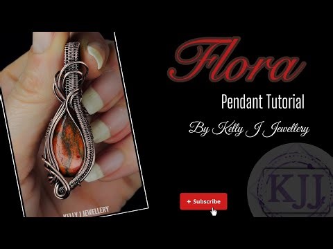 Wire Wrap Pendant Tutorial - Flora | Kelly J Jewellery.