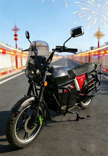 1\tVehicle size 2100 × 720 × 1160 mm 2\tPackaging size 1700 × 450 × 860 mm 3\tVehicle weight\t104 kg (battery & packaging excluded) 4\tWheelbase\t1 370 mm 5\tCushion height\t820 mm 6\tCushion length\t770 mm 7\tHandlebar height (from ground)\t1 160 mm 8\tTire size\tFront 90/90-17, Rear 110/80-17 9\tSteel rim size\t17 inch 10\tBraking system\tFront & rear disc brake 11\tLoad capacity\t300 kg 12\tMax. speed\t80 km/h 13\tBattery compartment\t330 × 265 × 400 mm 16\t72 V 50 Ah\t24 kg 17\t72 V 60 Ah\t2