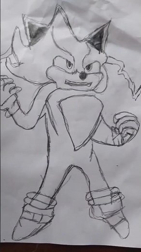How to Draw Sonic the Hedgehog | Easy Step-by-Step Drawing Tutorial ⭐#sonicthehedgehog #sonic #art