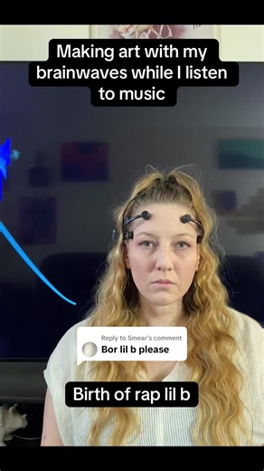 Replying to @Smear I developed software that makes art from my brain waves while I listen to music. I accidentally did this song twice last time I did it so here’s the second reading for you guys #lilb #fyp