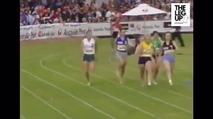 "Can he do it? Chautauqua. He's Flying! Yes! There's history!" Cathy Freeman on 54 metre handicap takes out the 1996 Stawell 400m. | The Leg Up