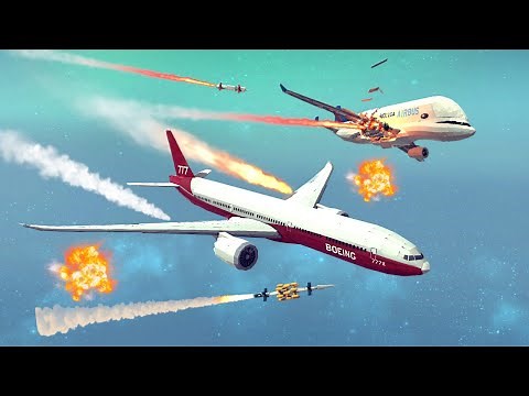 Airplane Crashes & Shootdowns #2 | Besiege