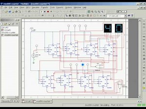 Mod100 Asynchronous Counter Circuit
