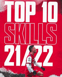 🔥 Top 10 Skills! 🔥 Some pure sauce in here from MØ 😍 Watch out Top 10 Skills of the 2021/22 season now 👇 | Arsenal
