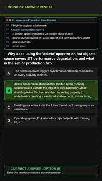 Deleting Object Properties Drops V8 Execution Speed by 10x (Dictionary Mode) | Node.js 5 YoE Scen...