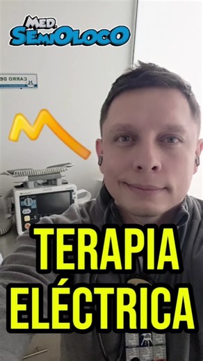 APRENDE MEDICINA FÁCIL 👨🏼‍⚕️ | #PerlasClínicas ⚕️TERAPIA ELÉCTRICA La terapia eléctrica (desfibrilación, cardioversión sincronizada y marcapasos transcutáneo) se defiende porque corrige en segundos problemas eléctricos letales cuando la perfusión depende de recuperar ritmo o asegurar frecuencia/AV. 〽️ Desfibrilación (choque NO sincronizado) Qué “defiende” y por qué funciona Indicada en FV y TV sin pulso: el miocardio está en actividad eléctrica caótica; no hay un “momento seguro” para sincroni