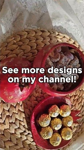 I Made Pomegranate Candy Bowls for Ramadan & Eid 🌙✨ | Clay DIY