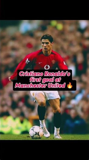 Cristiano Ronaldo’s first goal at Manchester United 🔥 #ronaldo #manchesterunited