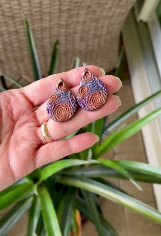 Handmade Earring Pair, Mixed Media Charms, Earring Charms - Etsy