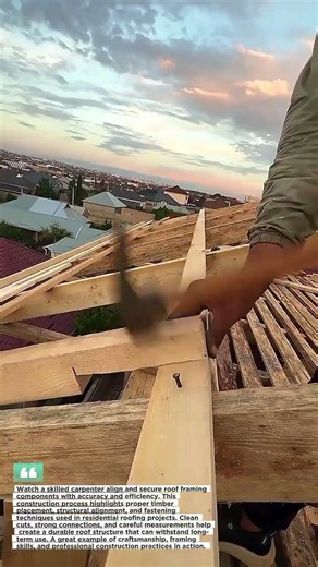 Precision Roof Framing Installation Guide #Construction #Roofing #Carpentry